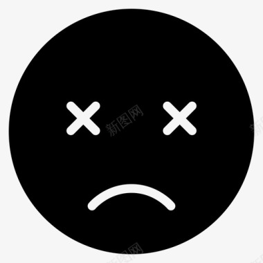 懊恼自责悲伤自责皱眉图标图标