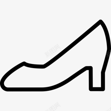 高跟鞋女士款式图标图标