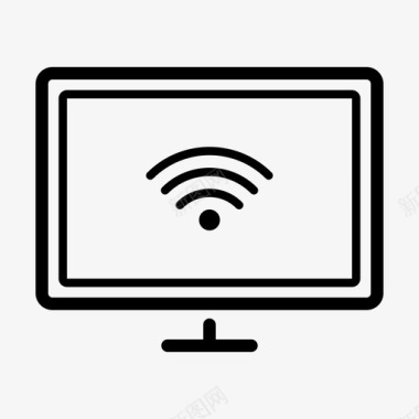 网络免费矢量wifi计算机连接图标图标