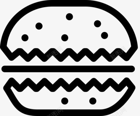 汉堡烧烤美味图标图标