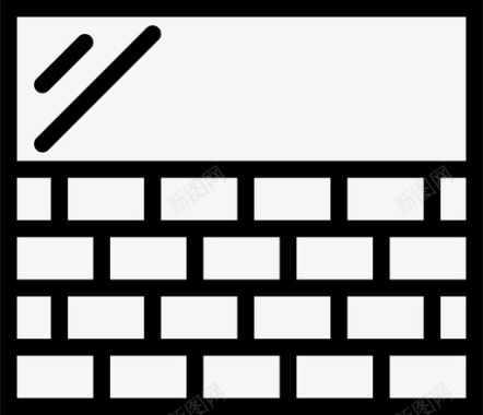石石板路墙砖分图标图标