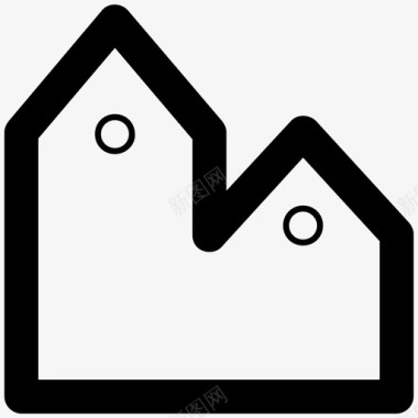 厂房建筑物构筑物住宅图标图标