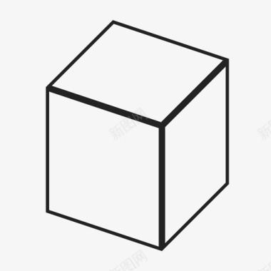 立方体边多边形图标图标