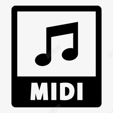 旋律和梦音乐midi文件音乐数据声音文件图标图标