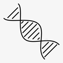 儿童科学家dna科学螺旋图标高清图片