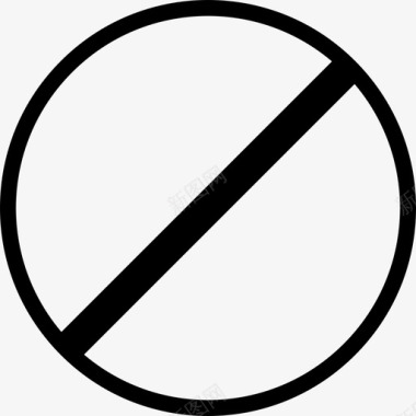 白色禁止符号禁止标志非法图标图标