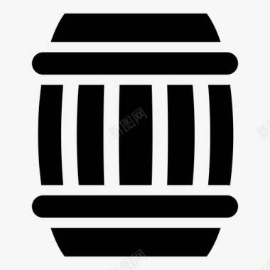 电商品牌桶葡萄酒技术图标图标