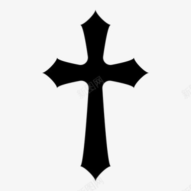 十字架十字架宗教象征耶稣块图标图标