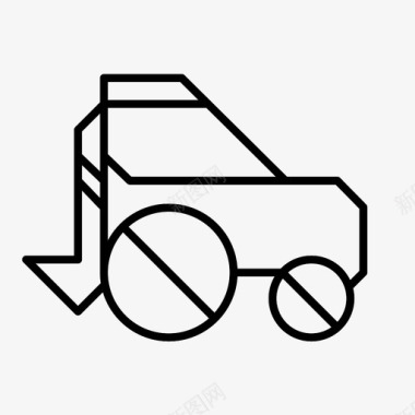 拖拉机车轮大型图标图标