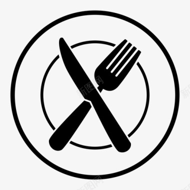 食物餐具餐厅盘子图标图标