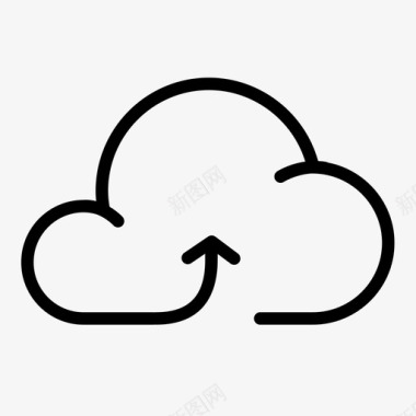 云传输云上传共享服务器图标图标