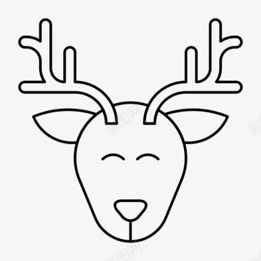 鹿动物熊图标图标