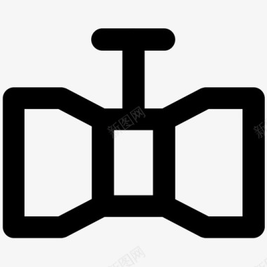 煤气煤气龙头工业粗体线图标图标