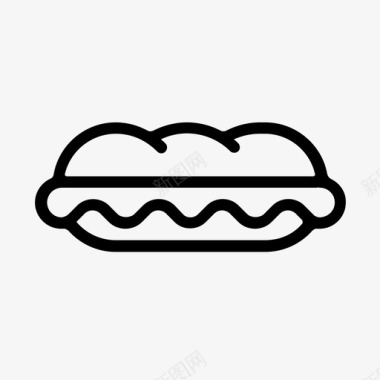 羊腿肉地铁三明治烤面包小吃图标图标