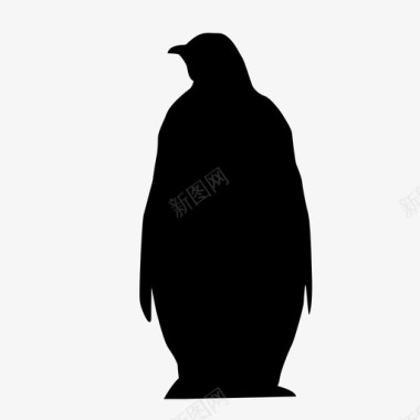 企鹅企鹅动物北极图标图标
