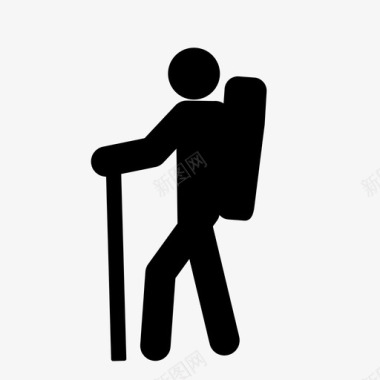 背包客背包客人物体图标图标