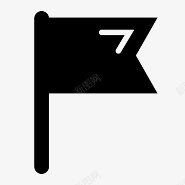 旗帜流光标准图标图标