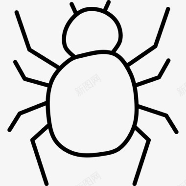 蜘蛛邪恶昆虫图标图标