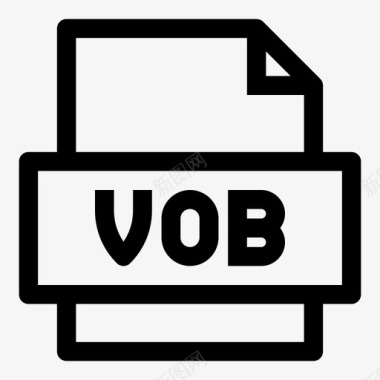 3dvob文件dvd视频对象文件视频文件图标图标
