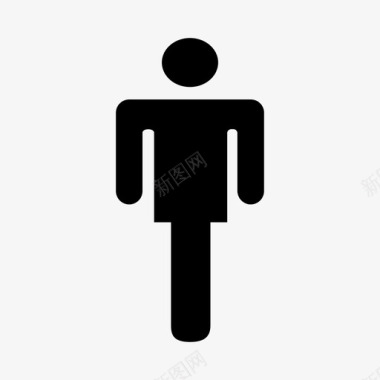 棒男日本洗手间的性别偶像图标图标