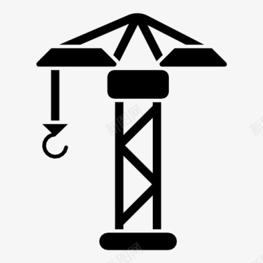 建筑起重机项目对象图标图标