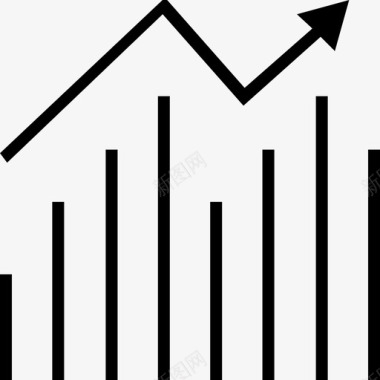 走向趋势数据向上搜索引擎优化收入图标图标