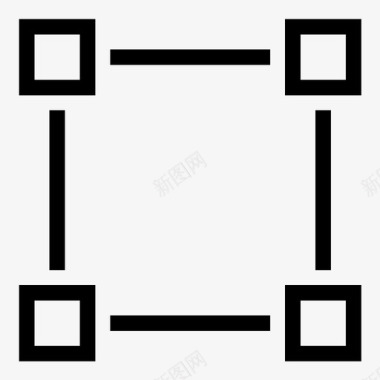 方形滤网对象方形实体图标图标