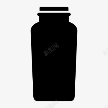 罐子瓶子瓶盖图标图标