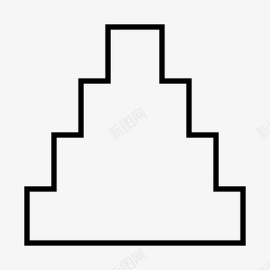 高台阶台阶下降锻炼图标图标