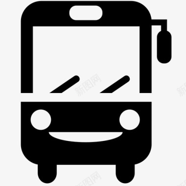 通勤公共汽车汽车旅行图标图标