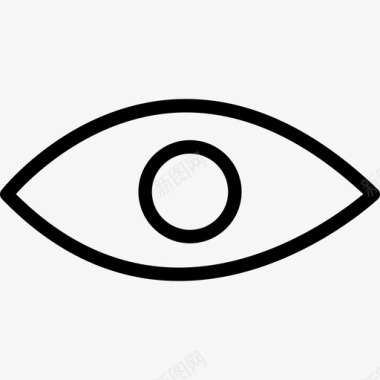 人或动物的眼睛形状几次划水图标图标