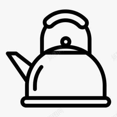水壶茶壶蒸汽图标图标