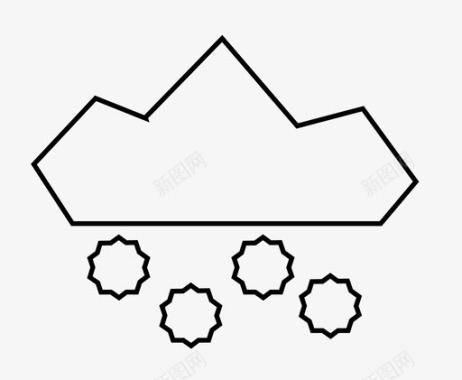下雪雪物品寒冷图标图标