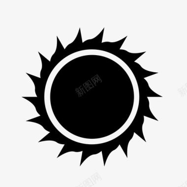 太阳温暖阳光图标图标