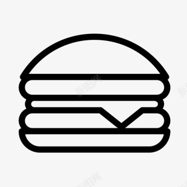 芝士汉堡肥肉汉堡三明治图标图标