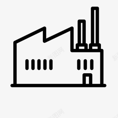 工厂加工工厂建筑齿轮图标图标