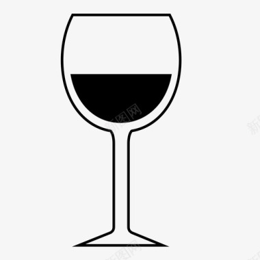 葡萄酒酒杯信息图标图标