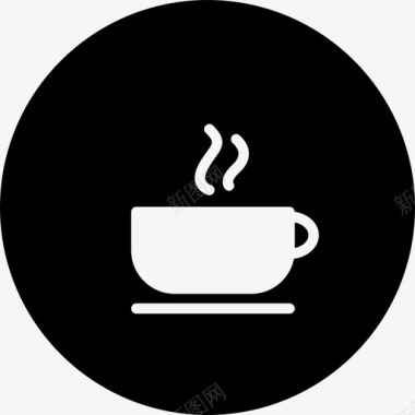 咖啡杯成圈食物塞奥帕克满满的图标图标