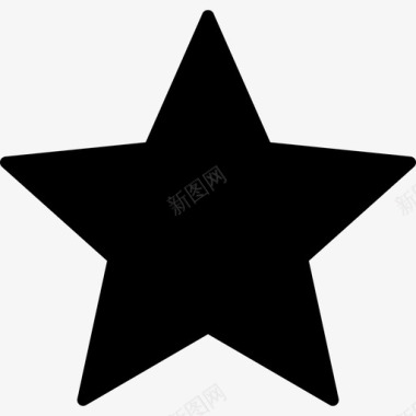 喜欢的界面符号形状基本要素的星黑色形状图标图标