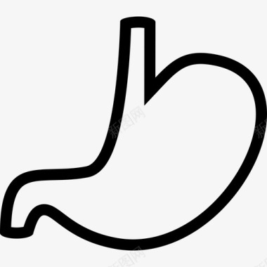胃腹部身体图标图标