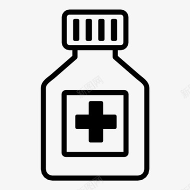 药瓶小瓶服用图标图标