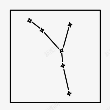 发光背景图案巨蟹座星座太空图标图标