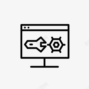 矢量图软件维护设置服务图标图标