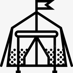 双层防雨帐篷帐篷独木舟野外图标高清图片
