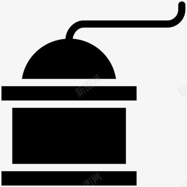 咖啡磨厨房配件咖啡机图标图标