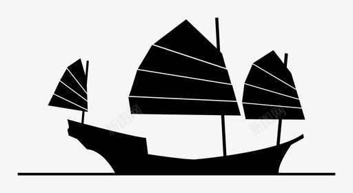 船的素材中国帆船亚洲游艇中国船图标图标