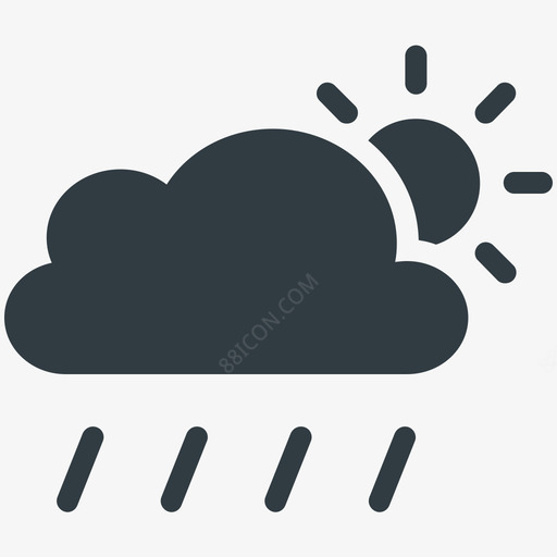 天气天气凉爽矢量图标