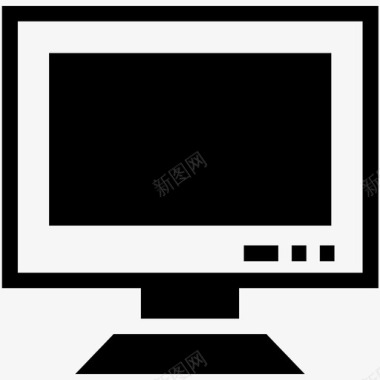 电子数字显示显示器电视屏幕图标图标