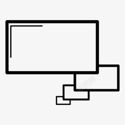 气泡信封矩形说话形状图标高清图片