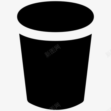 玻璃购物大胆的固体图标图标